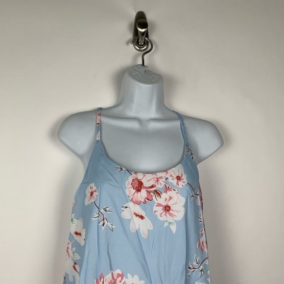 NEW Flowy Racerback Floral Tank Tunic Top - Picture 5 of 9